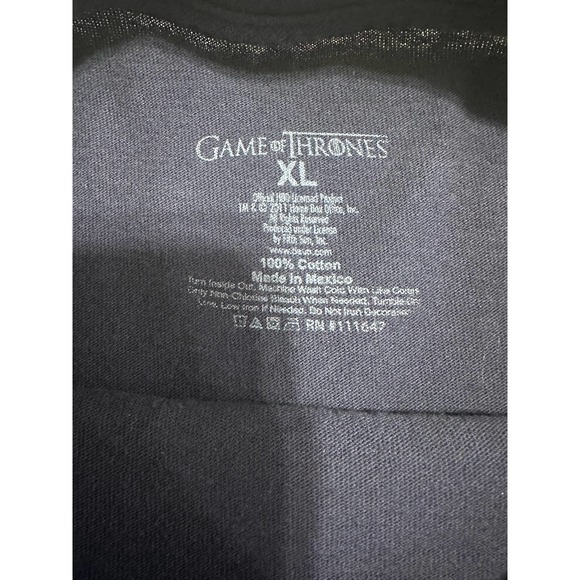 Game of Thrones Graphic T-Shirt, Size XL - Picture 3 of 3